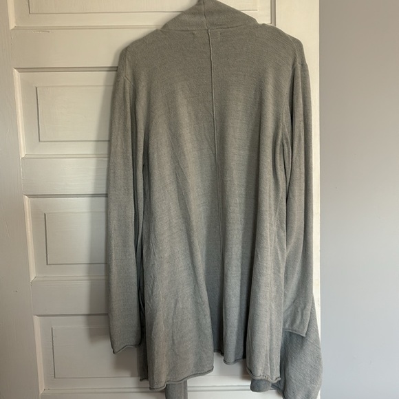 Barefoot Dreams Cozychic Ultra Lite Gray Open Front Women's Cardigan - Picture 4 of 5